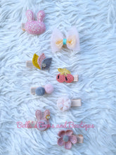Load image into Gallery viewer, Peach and Pink 8pcs. Hairclips
