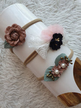 Load image into Gallery viewer, Pink Pearl Floral Headband