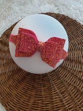 Load image into Gallery viewer, Glittered Doubled Bow