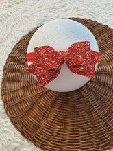 Load image into Gallery viewer, Glittered Doubled Bow