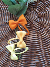 Load image into Gallery viewer, Yellow 2" Bow Snap Hairclip