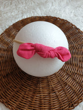 Load image into Gallery viewer, Peach Floral and Bow Headband