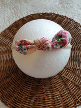 Load image into Gallery viewer, Red Dahlia Floral and Bows Headband