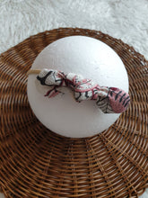 Load image into Gallery viewer, Wine Red Floral and Bows Headband