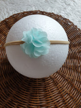 Load image into Gallery viewer, Sky Blue Nicki Floral and Bows Headband