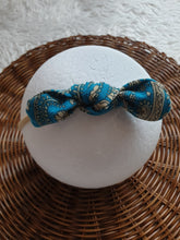 Load image into Gallery viewer, Sky Blue Nicki Floral and Bows Headband