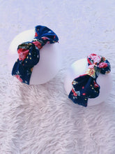 Load image into Gallery viewer, Navy Blue Mumma and Bubba Headband