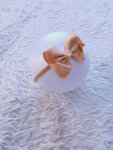 Load image into Gallery viewer, Khaki Floral and Bow Headband