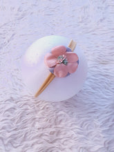 Load image into Gallery viewer, Purple Floral Bow Headband