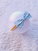 Load image into Gallery viewer, Purple Floral Bow Headband