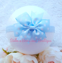 Load image into Gallery viewer, Polkadot Pinwheel Bow Headband