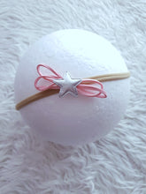 Load image into Gallery viewer, Baby Pink Floral Bow Headband