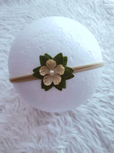 Load image into Gallery viewer, Hot Pink Floral Bow Headband