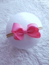 Load image into Gallery viewer, Hot Pink Floral Bow Headband