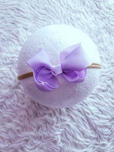 Load image into Gallery viewer, Lavender Floral Bow Headband