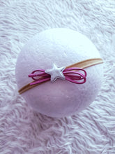 Load image into Gallery viewer, Lavender Floral Bow Headband