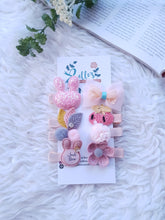 Load image into Gallery viewer, Peach and Pink 8pcs. Hairclips
