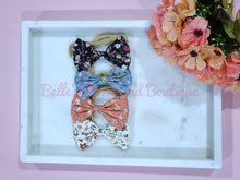 Load image into Gallery viewer, Ellie's Floral Tuxedo Bow