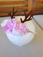 Load image into Gallery viewer, Christmas Baby Floral Reindeer Headband
