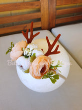 Load image into Gallery viewer, Christmas Baby Floral Reindeer Headband