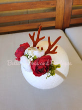 Load image into Gallery viewer, Christmas Baby Floral Reindeer Headband
