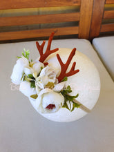 Load image into Gallery viewer, Christmas Baby Floral Reindeer Headband