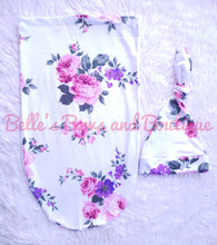 Load image into Gallery viewer, Newborn Matching Swaddle and Beanie