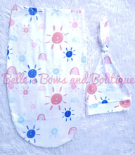 Load image into Gallery viewer, Newborn Matching Swaddle and Beanie