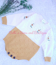 Load image into Gallery viewer, Embroidered Knitted Romper
