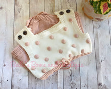 Load image into Gallery viewer, Knitted Pompom Romper