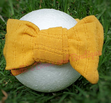 Load image into Gallery viewer, Jacquard Top Knot Double Bow