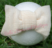 Load image into Gallery viewer, Jacquard Top Knot Double Bow