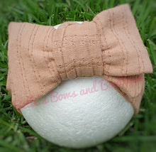 Load image into Gallery viewer, Jacquard Top Knot Double Bow