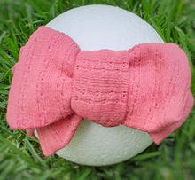 Load image into Gallery viewer, Jacquard Top Knot Double Bow