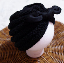 Load image into Gallery viewer, Rabbit Ear Bowknot Beanie
