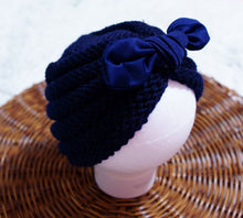 Load image into Gallery viewer, Rabbit Ear Bowknot Beanie