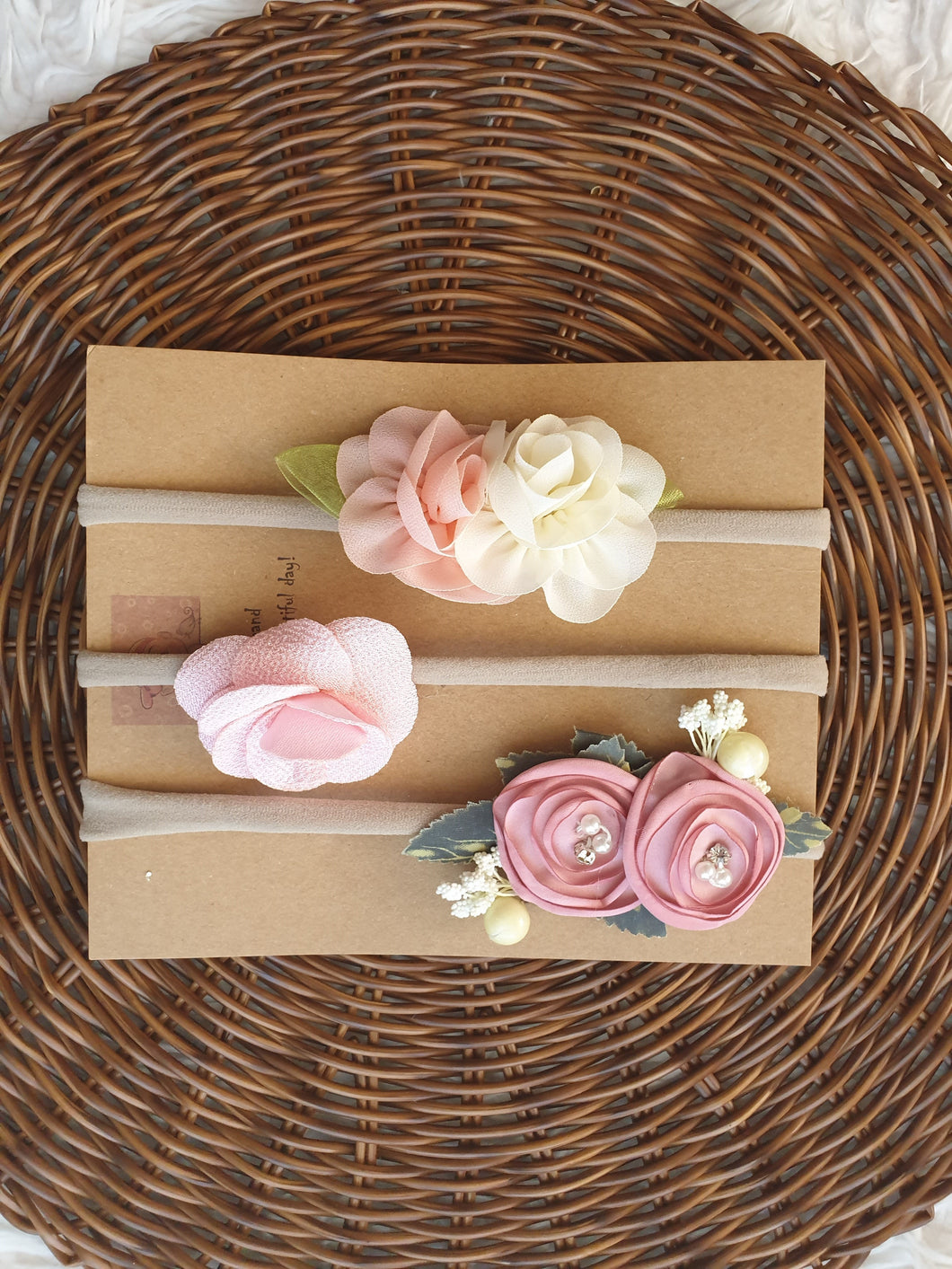 Pink Floral Headband