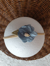 Lade das Bild in den Galerie-Viewer, Sky Blue Floral and Bows Headband
