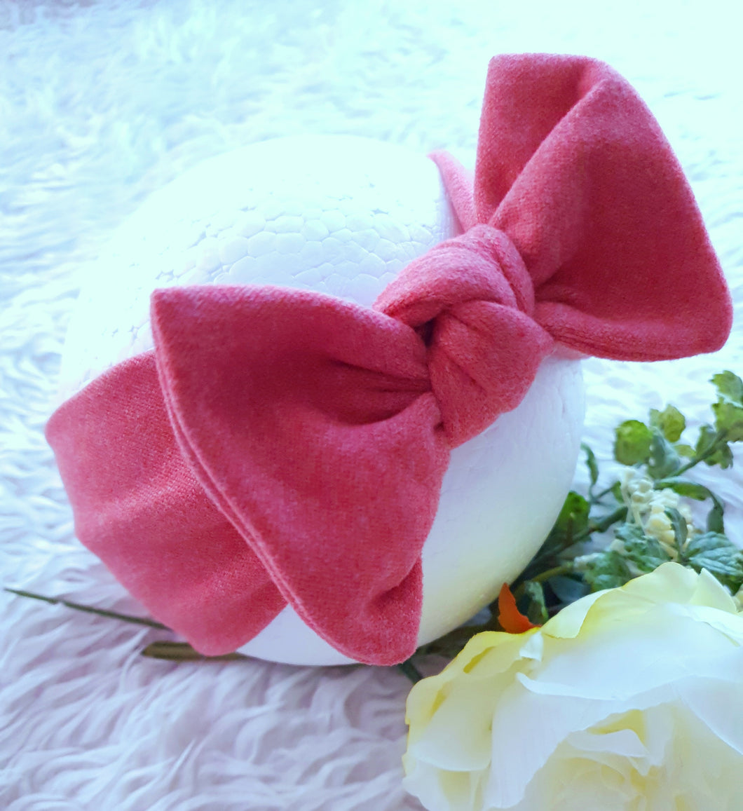 Faux Cashmere Top-knot Headbow